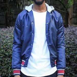 Hooded Button Jacket